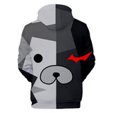 Hot Game Danganronpa Cartoon Cosplay Black Hoodie Pullover Sweatshirts Unisex Tracksuit Jumper