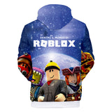 Hot Game Roblox Cosplay Jumper Casual Sports Hoodie Long Sleeve for Kids Youth Adult