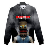 Hot Game Roblox Cosplay Black Jumper Casual Sports Hoodie Long Sleeve for Kids Youth Adult