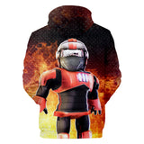 Hot Game Roblox Cosplay Orange Jumper Casual Sports Hoodie Long Sleeve for Kids Youth Adult