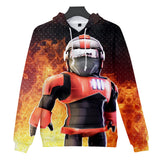 Hot Game Roblox Cosplay Orange Jumper Casual Sports Hoodie Long Sleeve for Kids Youth Adult