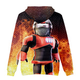 Hot Game Roblox Cosplay Orange Jumper Casual Sports Hoodie Long Sleeve for Kids Youth Adult