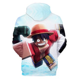 Hot Game Roblox One Piece Cosplay Jumper Casual Sports Hoodie Long Sleeve for Kids Youth Adult