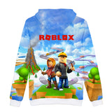 Hot Game Roblox Cosplay Blue Sky Jumper Casual Sports Hoodie Long Sleeve for Kids Youth Adult