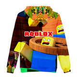 Hot Game Roblox Yellow Jumper Casual Sports Hoodie Long Sleeve for Kids Youth Adult