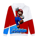 Super Mario 3D Graphic Print Casual Hoodie Jumper - Unisex for Kids and Adults