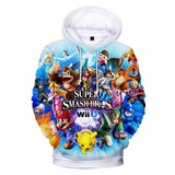 Super Mario Bros 3D Graphic Print Casual Hoodie Jumper - Unisex for Kids and Adults