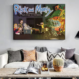Hot Cartoon Ricky And Morty Poster Canvas Print Painting Wall Art