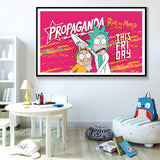 Hot Cartoon Ricky And Morty Poster Canvas Print Painting Wall Art