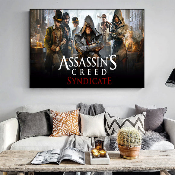 Hot Game Assassin's Creed Syndicate Poster Canvas Print Painting Wall Art