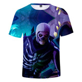 Game Fortnite Skull Trooper Casual Sports T-Shirts for Adult Kids