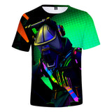 Game Fortnite DJ Yonde Green Casual Sports T-Shirts for Adult Kids