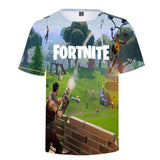 Hot Game Fortnite Green Casual Sports T-Shirts for Adult Kids