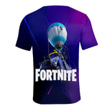 Hot Game Fortnite Season 10 X Short Sleeve Purple T-Shirts for Adult Kids