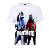 Hot Game Fortnite Season 10 X Catalyst & X-Lord White T-Shirts for Adult Kids
