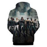 Hot Game PUBG Hooded Sweatshirt 3D Printed Gray Jumper for Kids Youth Adult