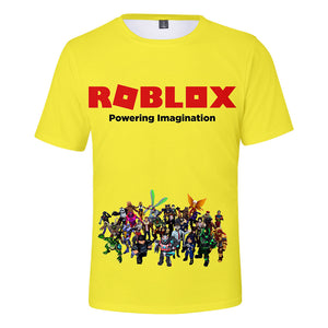 2023 Roblox kid T-shirt Boys Game Sports T-shirt Child Cartoon
