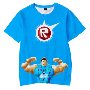 Hot Game Roblox Casual Sports Summer T-Shirts for Adult Kids