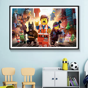 Hot Movie The Lego Poster Canvas Print Painting Wall Art