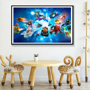 Hot Movie The Lego Poster Canvas Print Painting Wall Art