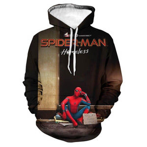 Marvel Spider-man Hoodie 3D All Over Print Pullover Hoody Sweatshirt