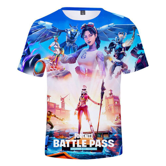 Hot Game Fortnite 3D Printed Casual Sports T-Shirts Summer Top for Adult Kids