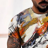 3D Graphic Prints Illusion Colorful Design Men's T-Shirt Short Sleeve Tops