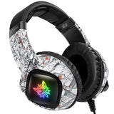 ONIKUMA K19 Camouflage Wired Gaming Heaset PS4 PC Gamer Stereo Headphones
