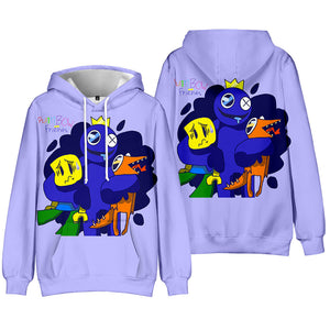 Rainbow Friends 3D Graphic Casual Hoodie - Unisex for Kids and Adults