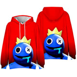 Rainbow Friends 3D Graphic Casual Hoodie - Unisex for Kids and Adults