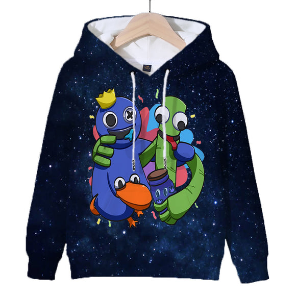 Rainbow Friends 3D Graphic Casual Hoodie - Unisex for Kids and Adults