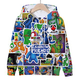 Rainbow Friends 3D Graphic Casual Hoodie - Unisex for Kids and Adults