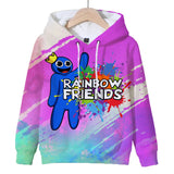 Rainbow Friends 3D Graphic Casual Hoodie - Unisex for Kids and Adults