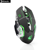Rechargeable X8 Wireless Silent LED Optical Ergonomic Gaming Mouse