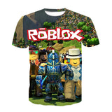 Game Roblox T-shirts Sports Summer Top Tees Unisex for Kids & Adults