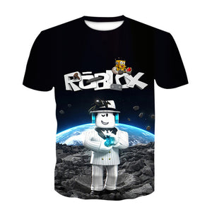 Game Roblox T-shirts Sports Summer Top Tees Unisex for Kids & Adults