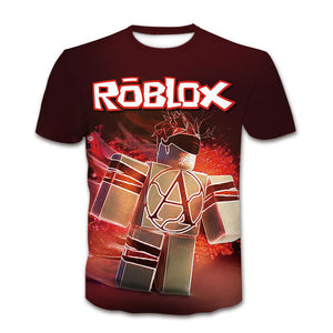 Game Roblox T-shirts Sports Summer Top Tees Unisex for Kids & Adults