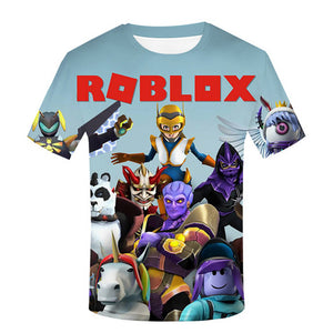 Game Roblox T-shirts Sports Summer Top Tees Unisex for Kids & Adults