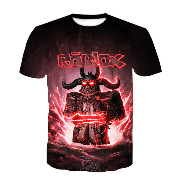 Game Roblox T-shirts Sports Summer Top Tees Unisex for Kids & Adults