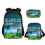3 Packs Game Roblox Casual Backpack + Shoulder Bag + Pencil Bag