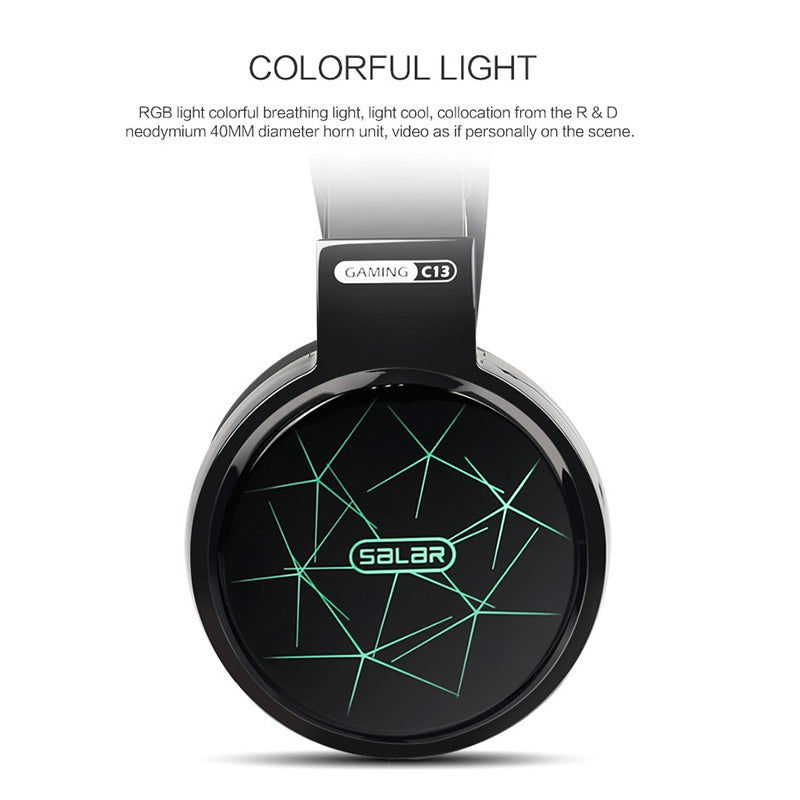 Salar C13 Deep Bass Color Changing Gaming Headset – Abox.nz