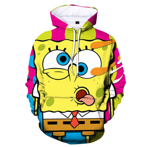 SpongeBob SquarePants Hoodie 3D All Over Print Pullover Sweatshirt