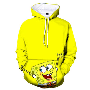 SpongeBob SquarePants Hoodie 3D All Over Print Pullover Sweatshirt