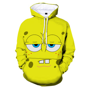 SpongeBob SquarePants Hoodie 3D All Over Print Pullover Sweatshirt