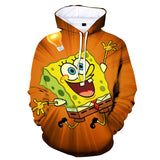 SpongeBob SquarePants Hoodie 3D All Over Print Pullover Sweatshirt