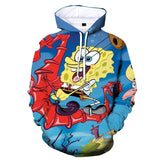 SpongeBob SquarePants Hoodie 3D All Over Print Pullover Sweatshirt