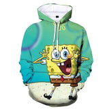 SpongeBob SquarePants Hoodie 3D All Over Print Pullover Sweatshirt