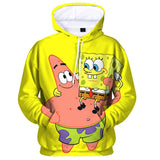 SpongeBob SquarePants Patrick Star Hoodie 3D All Over Print Pullover Sweatshirt