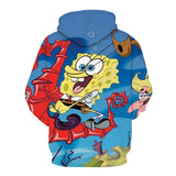 SpongeBob SquarePants Hoodie 3D All Over Print Pullover Sweatshirt