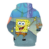 SpongeBob SquarePants Hoodie 3D All Over Print Pullover Sweatshirt